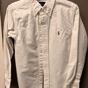 Ralph Lauren white Oxford button down shirt